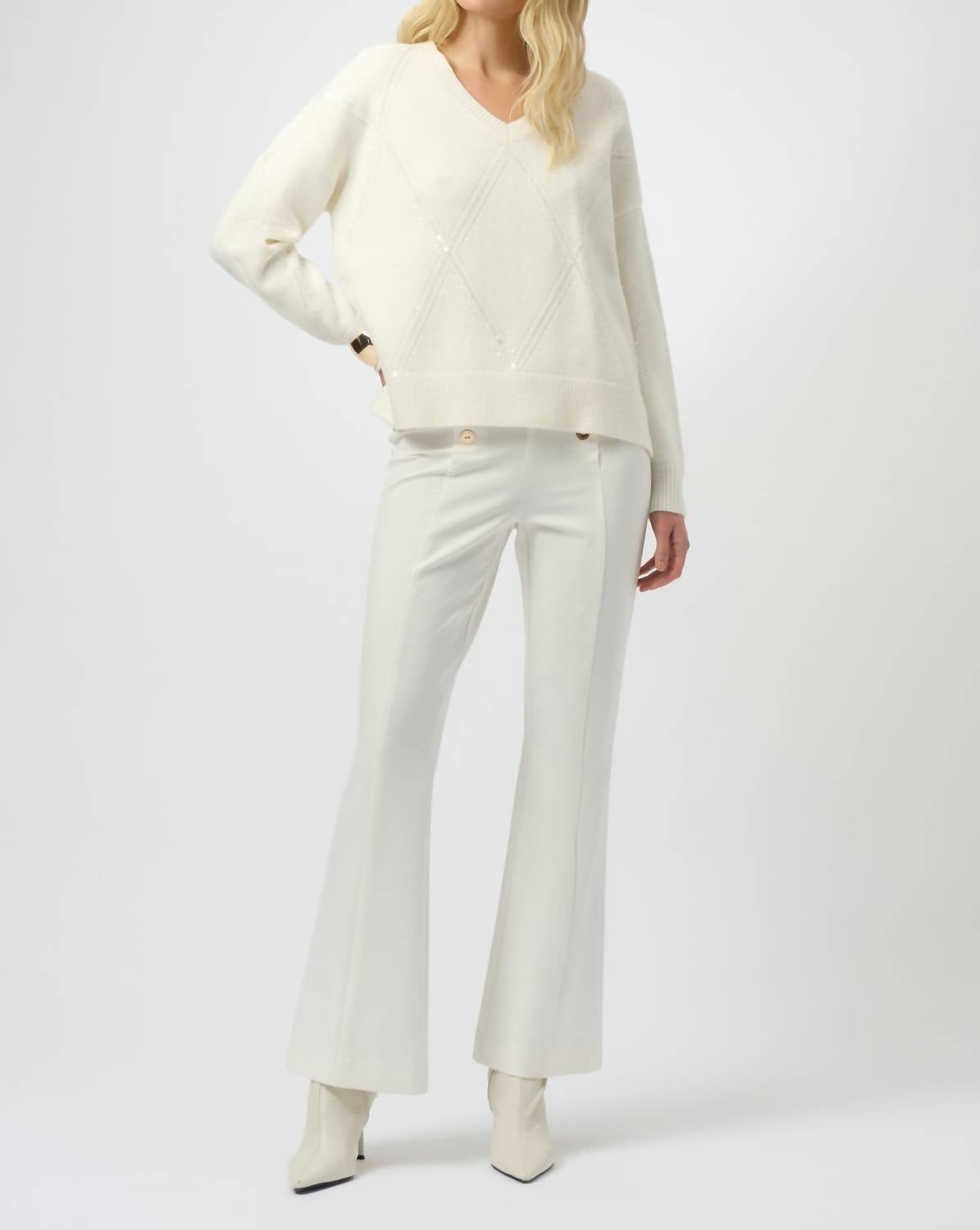 Joseph Ribkoff - Sweater Knit Pullover with Sequins