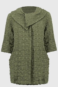 Joseph Ribkoff - Textured Cowl Neck Jacket