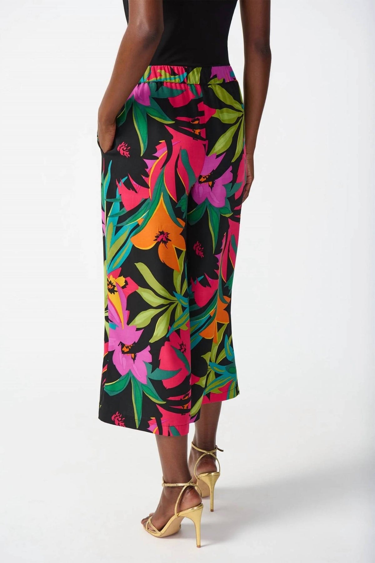 Joseph Ribkoff - Tropical Print Culotte Trousers