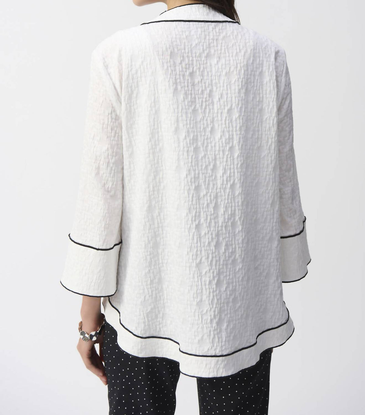Joseph Ribkoff - V-neck Button Jacket