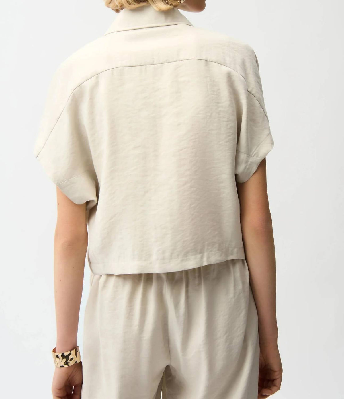 Joseph Ribkoff - Woven Front Zip Boxy Jacket
