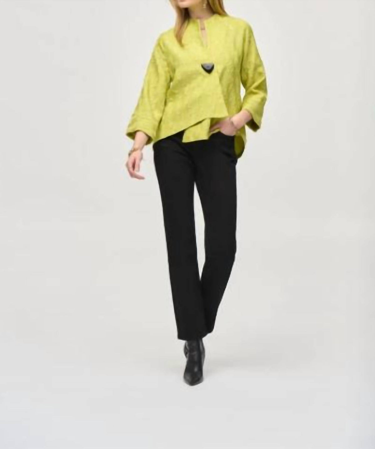 Joseph Ribkoff - Woven Jacquard Swing Jacket