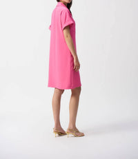Joseph Ribkoff - Woven Polo Shirt Dress - clothing - dresses - midi