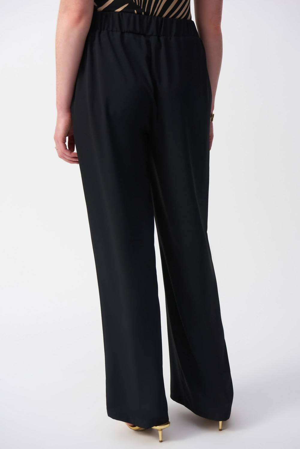 Joseph Ribkoff - Woven Pull On Wide Leg Pants