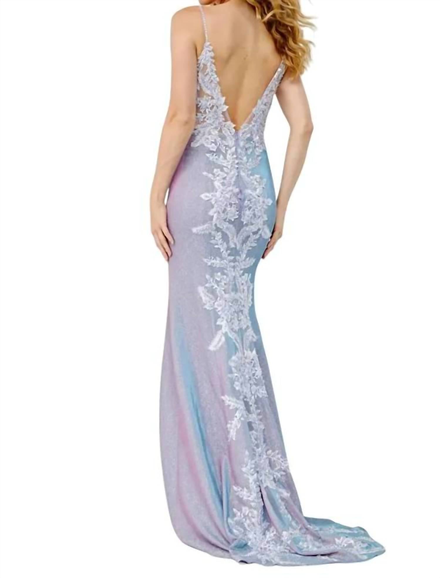 Jovani - Embroidered Bodice Fitted Prom Dress - clothing - dresses - prom
