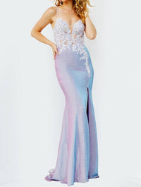 Jovani - Embroidered Bodice Fitted Prom Dress - clothing - dresses - prom