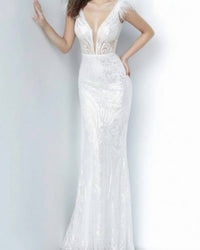 Jovani - Fitted Sequin Gown