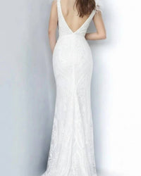 Jovani - Fitted Sequin Gown