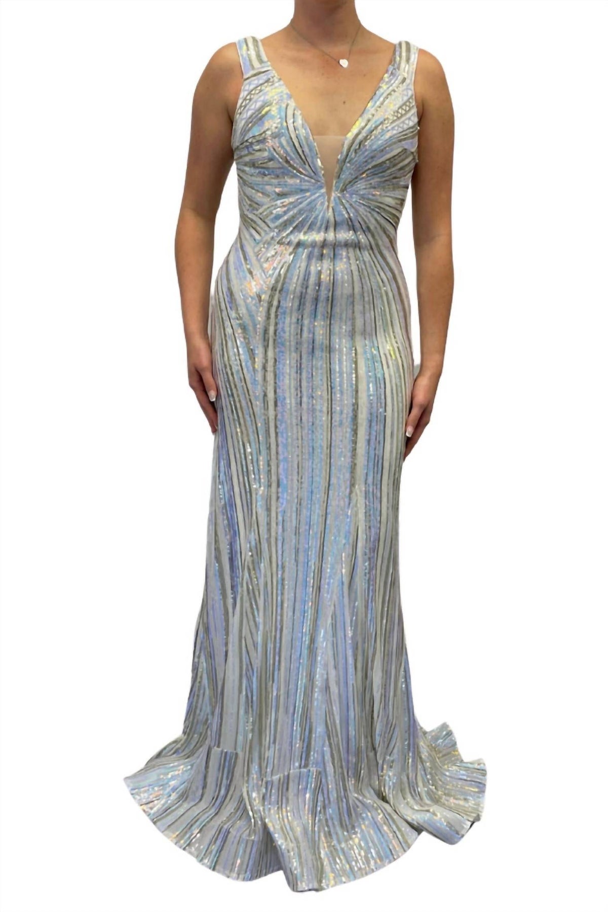 Jovani - Sequin Maxi Dress