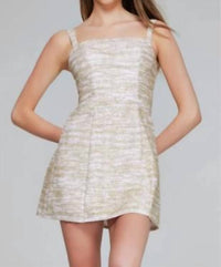 Jovani - Strapless Glitter Mini Dress