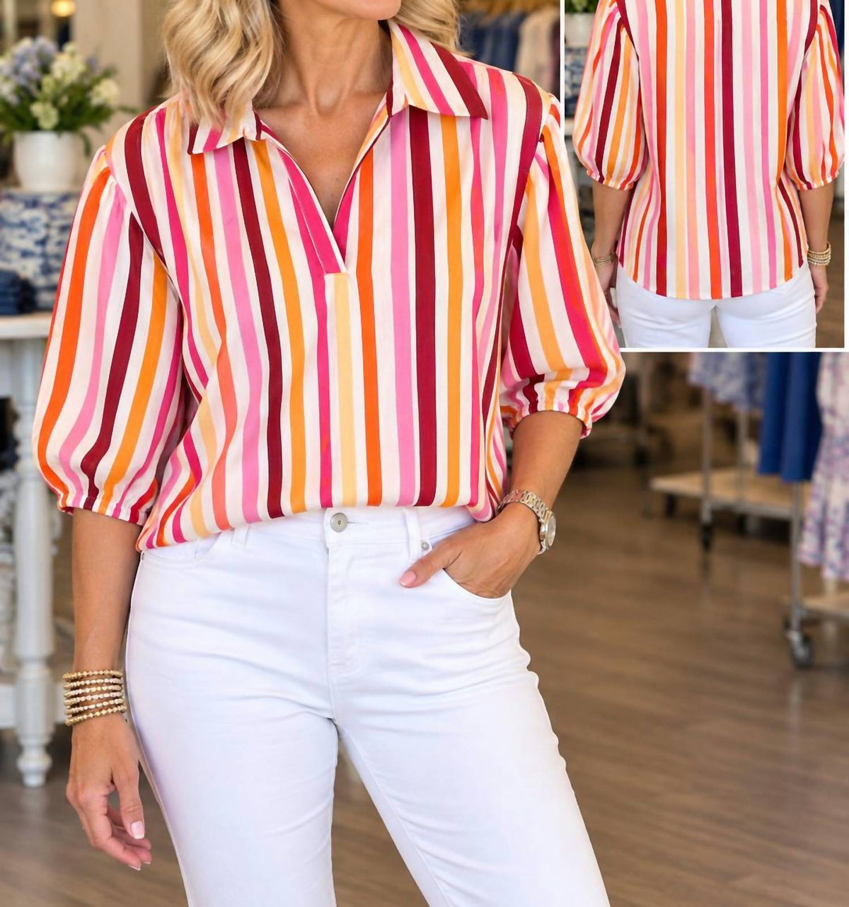 Joy Joy - Collared Blouse