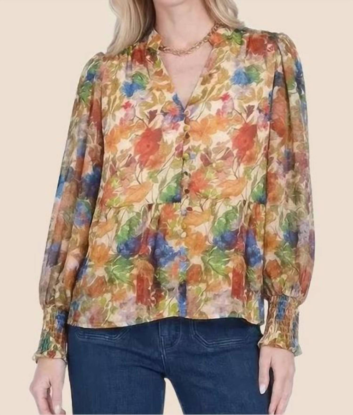 Joy Joy - Front Split Buttons Top