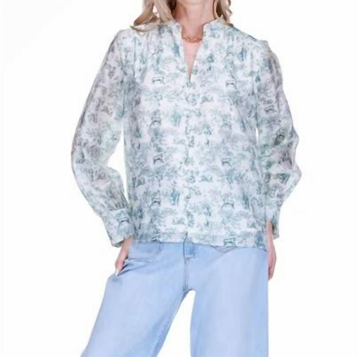 Joy Joy - Front Split Buttons Top