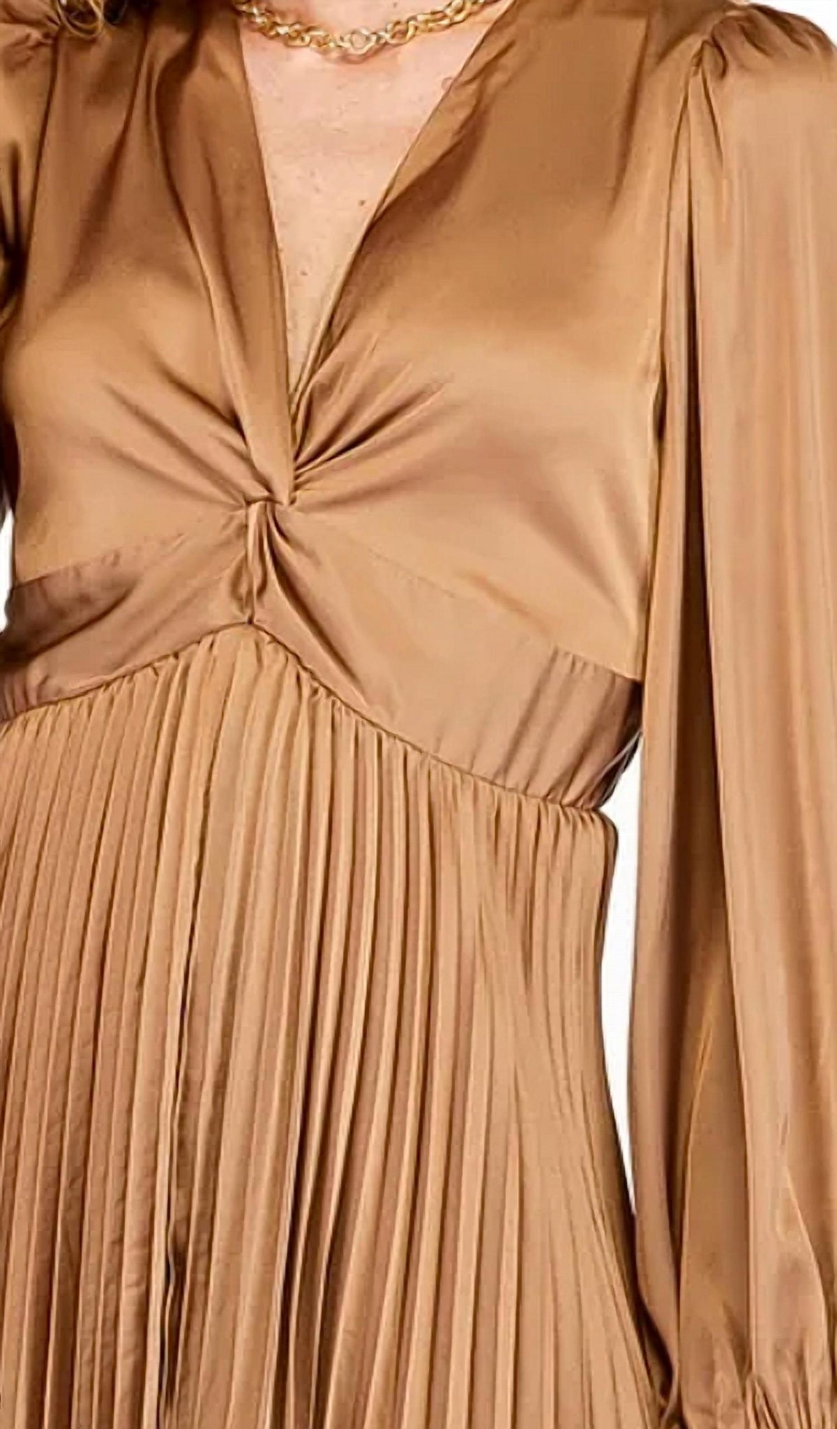 Joy Joy - Front Twist Pleated Dress