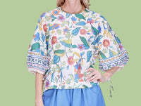 Joy Joy - Gored Balinese Bloom Top