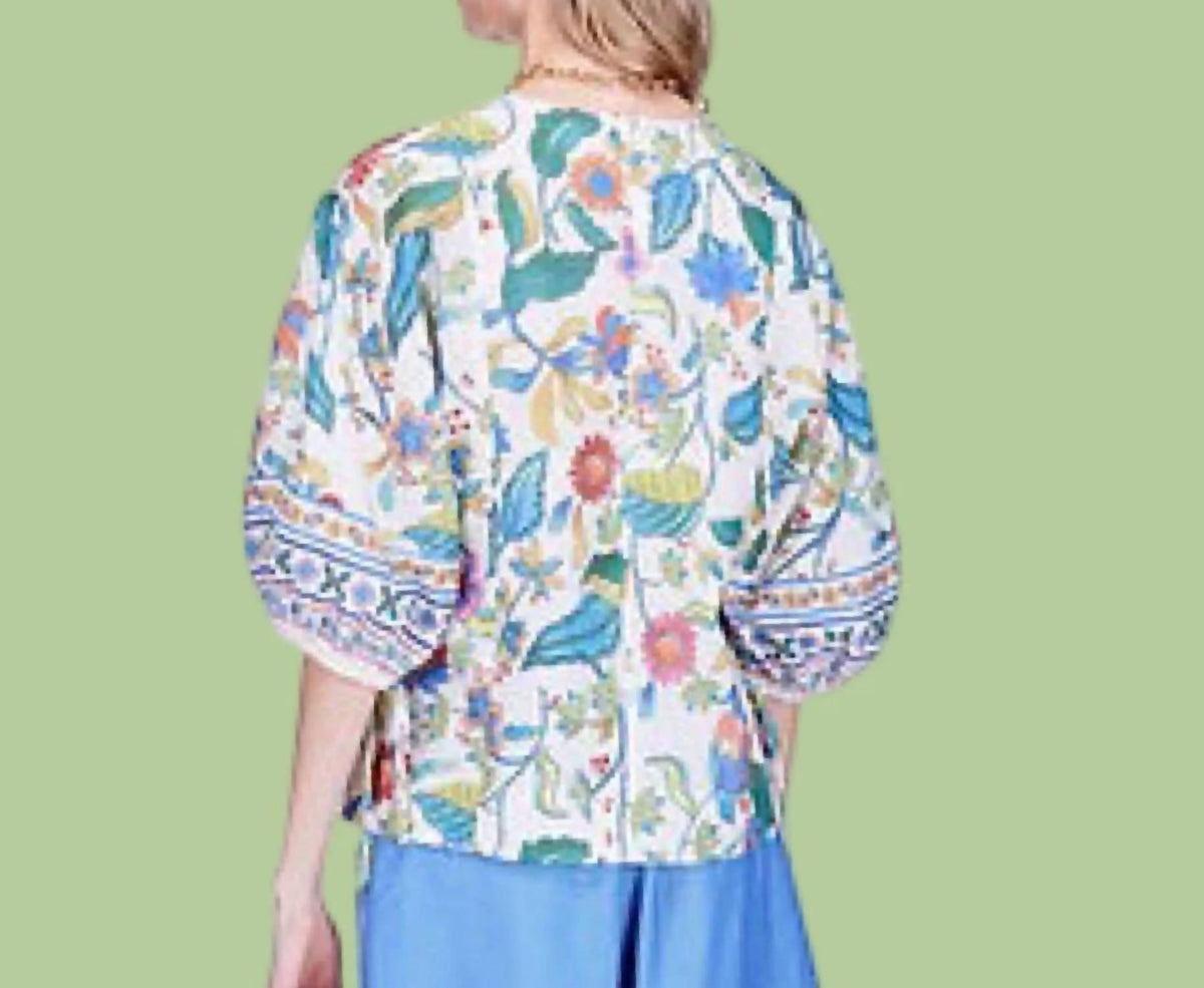 Joy Joy - Gored Balinese Bloom Top
