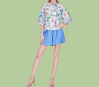 Joy Joy - Gored Balinese Bloom Top