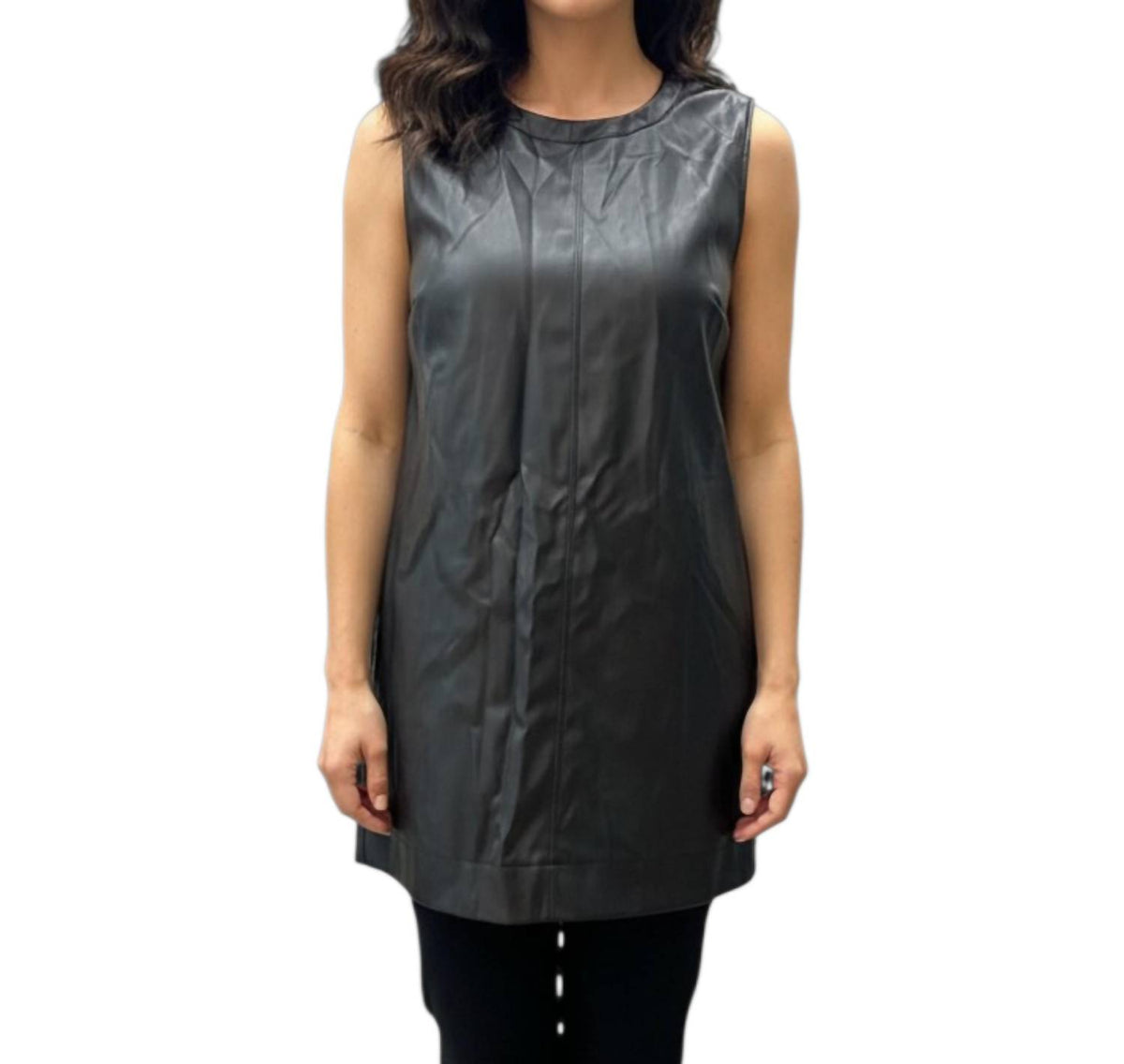 Joy Joy - Sleeveless Front Seam Mini Dress