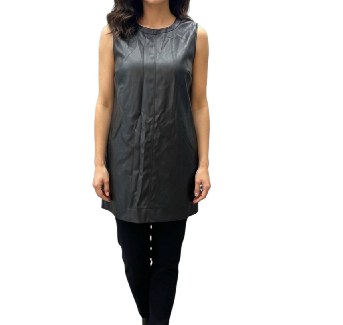Joy Joy - Sleeveless Front Seam Mini Dress