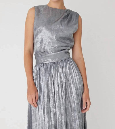 Js71 - Pira Metallic Sleeveless Top
