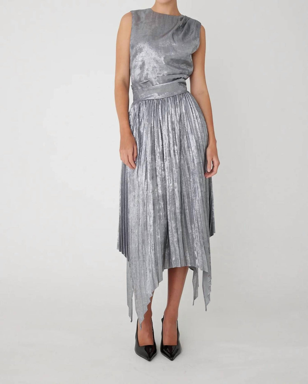 Js71 - Pira Metallic Sleeveless Top