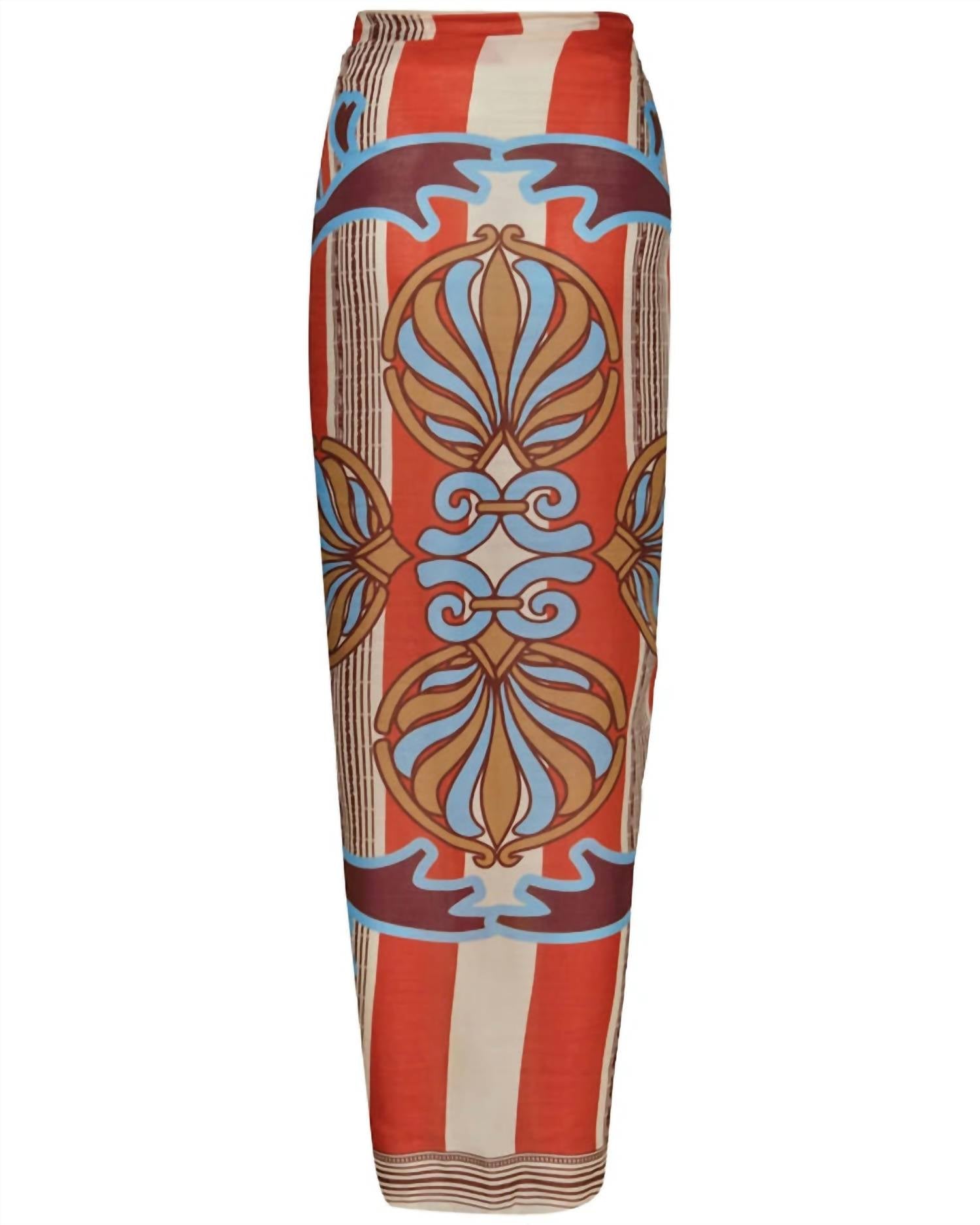 Juan De Dios - DE LA FALAISE SARONG - clothing - cotton - blend - orange