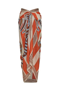 Juan De Dios - DE LA FALAISE SARONG - clothing - cotton - blend - orange