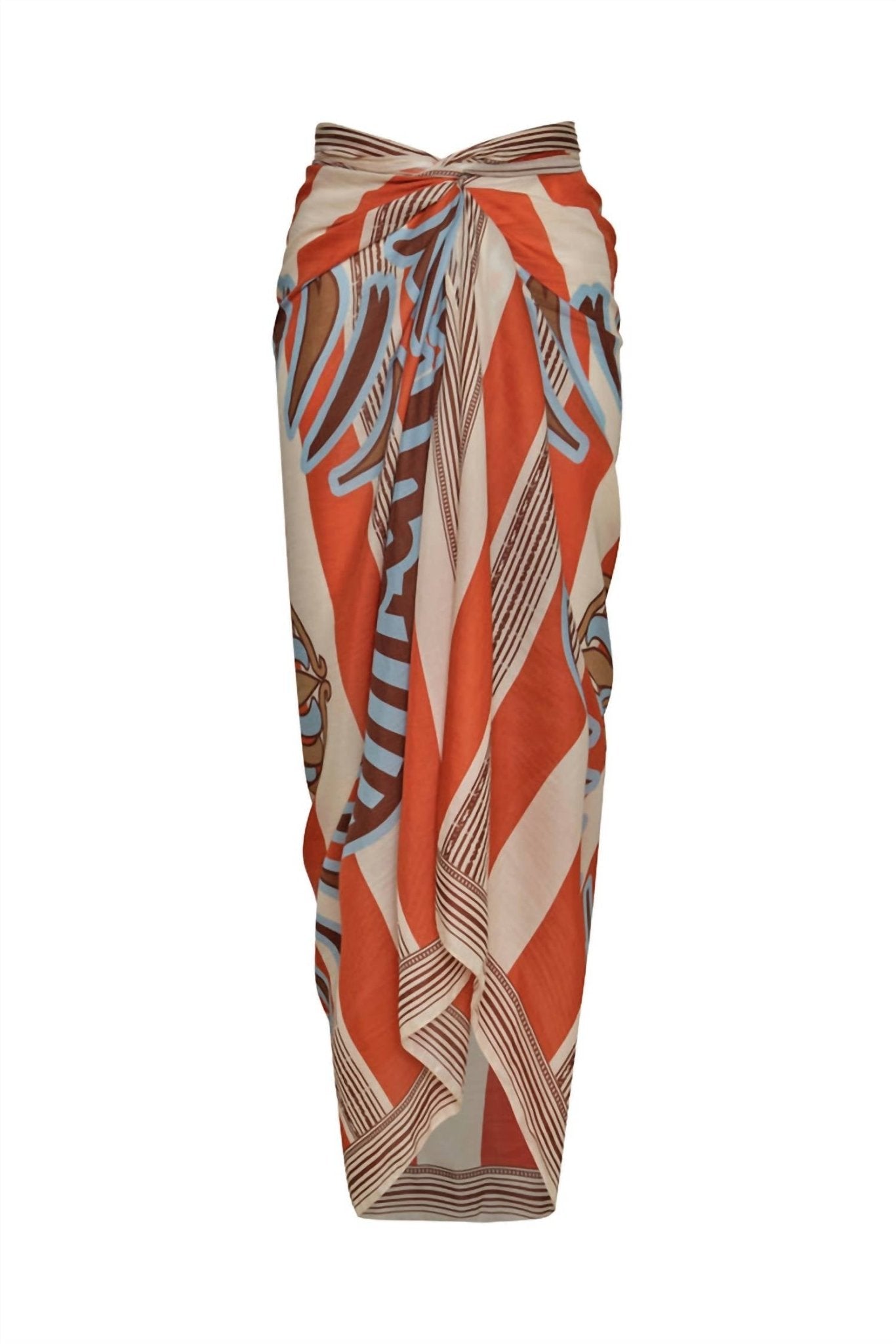 Juan De Dios - DE LA FALAISE SARONG - clothing - cotton - blend - orange