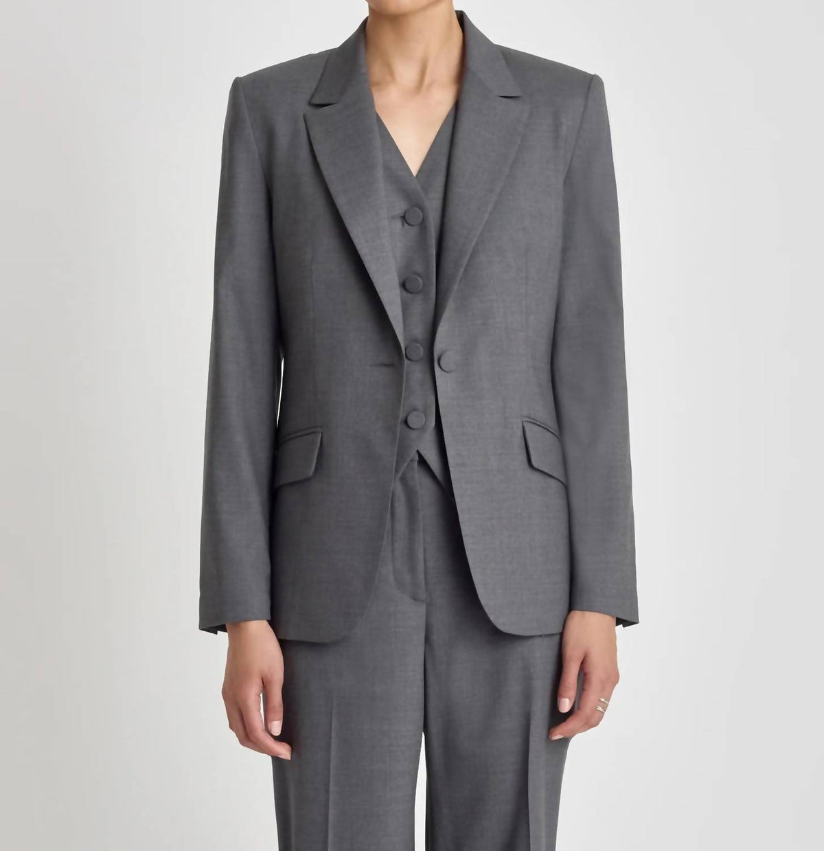 Judith & Charles - Classic Fit Stretch Wool Jacket