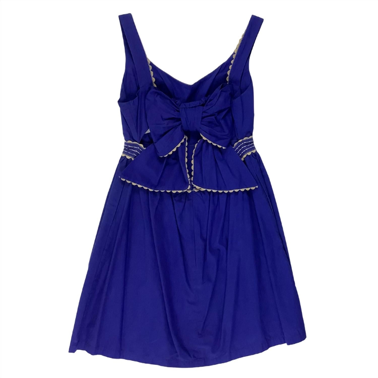 Judith March - Women's Poplin Dress - blue - clothing - cotton
