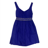 Judith March - Women's Poplin Dress - blue - clothing - cotton