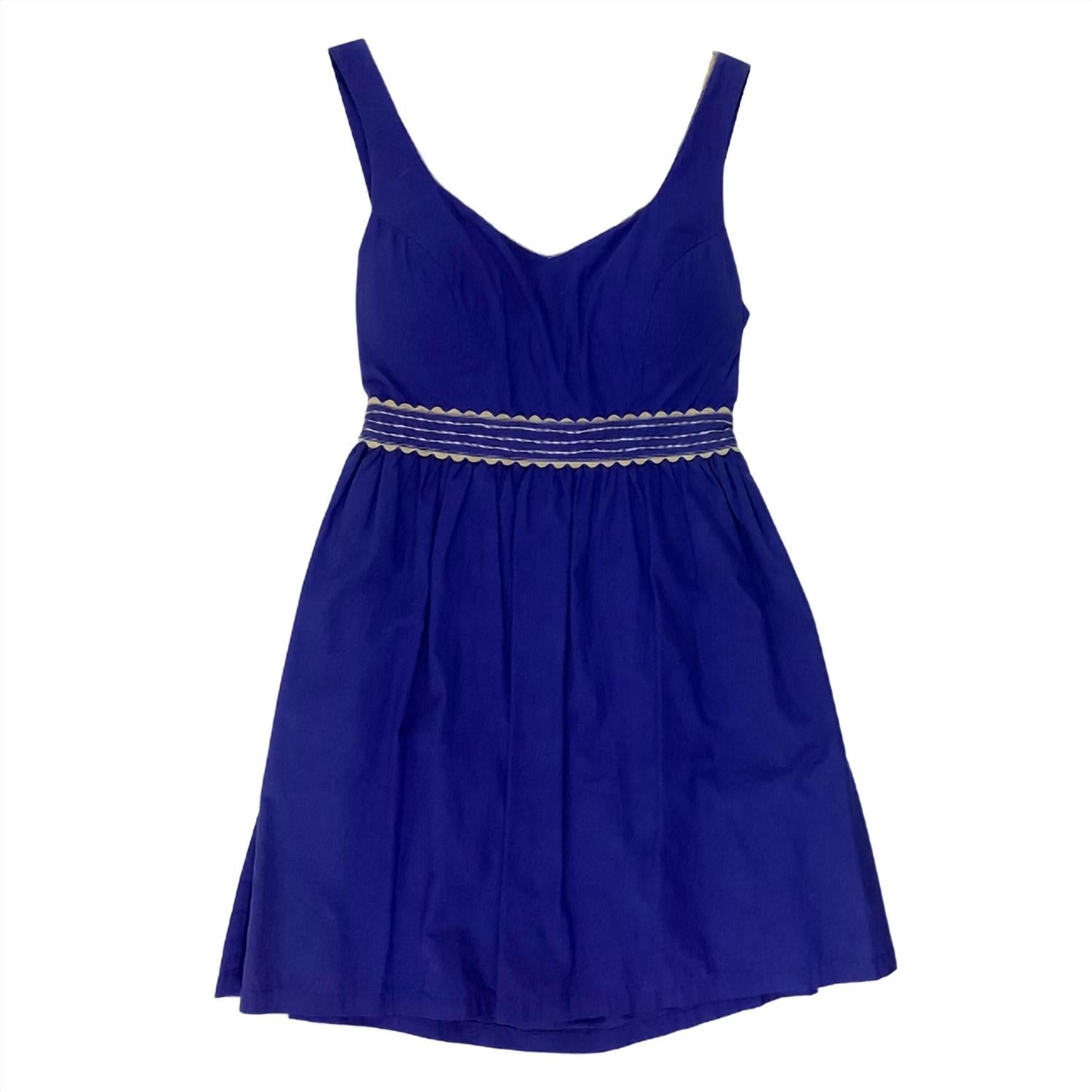 Judith March - Women's Poplin Dress - blue - clothing - cotton
