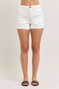 Judy Blue - Aurora Weekender Short Double Rolled Cuff