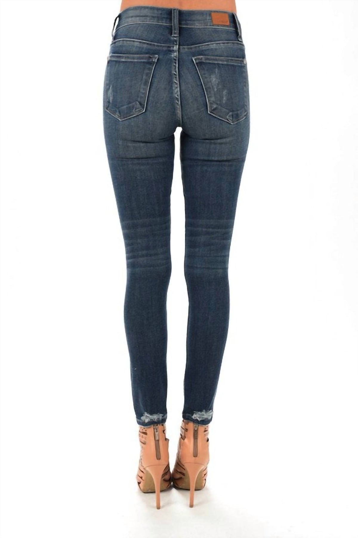 Judy Blue - Bootyfull Destroyed Patch Skinny Jean - Plus