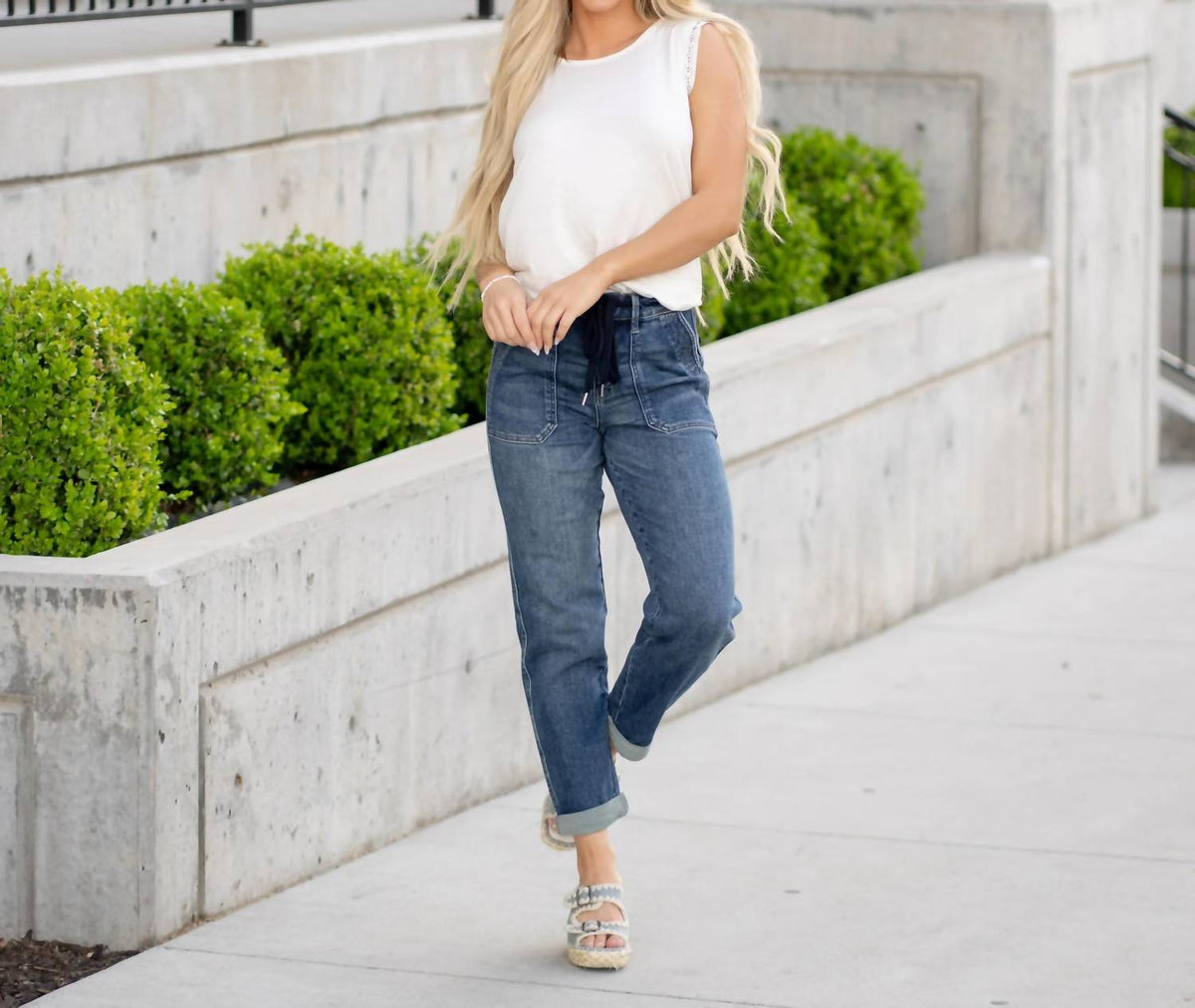 Judy Blue - Chill Factor High Rise Denim Joggers - Plus