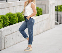 Judy Blue - Chill Factor High Rise Denim Joggers - Plus