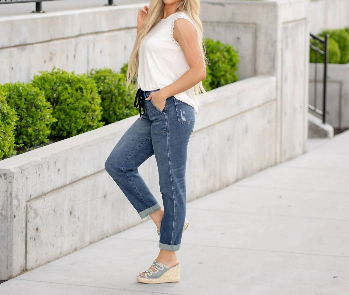 Judy Blue - Chill Factor High Rise Denim Joggers - Plus