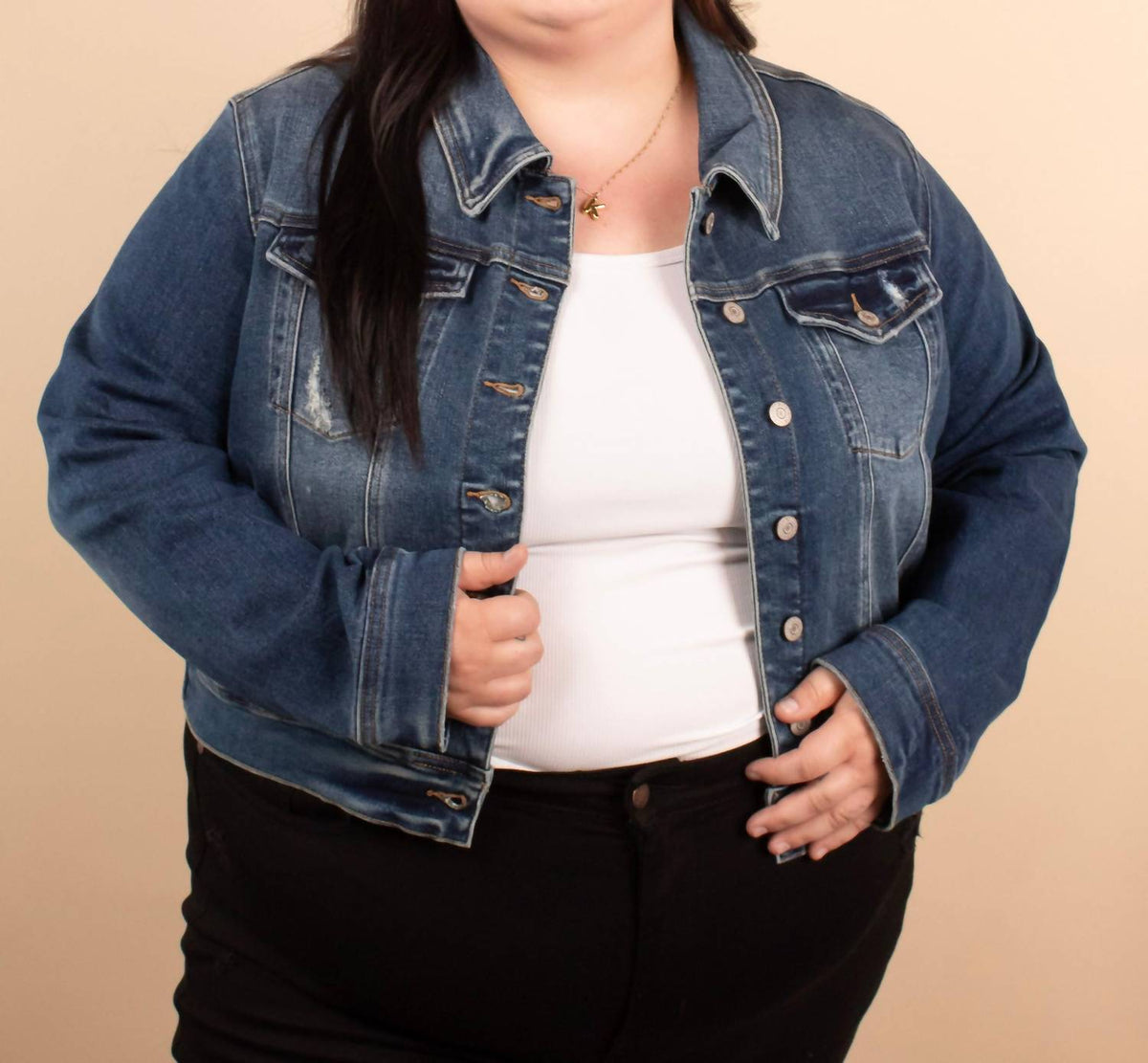 Judy Blue - Classic Denim Button Jacket
