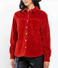 Judy Blue - Corduroy Fringed Back Jacket
