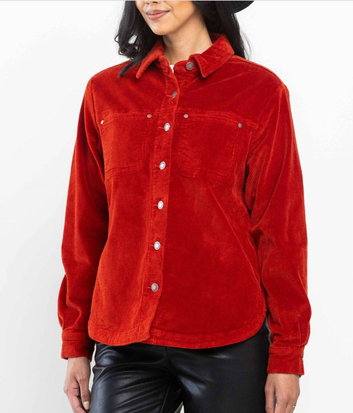 Judy Blue - Corduroy Fringed Back Jacket