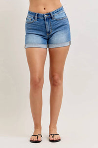 Judy Blue - Cuffed Slim Shorts