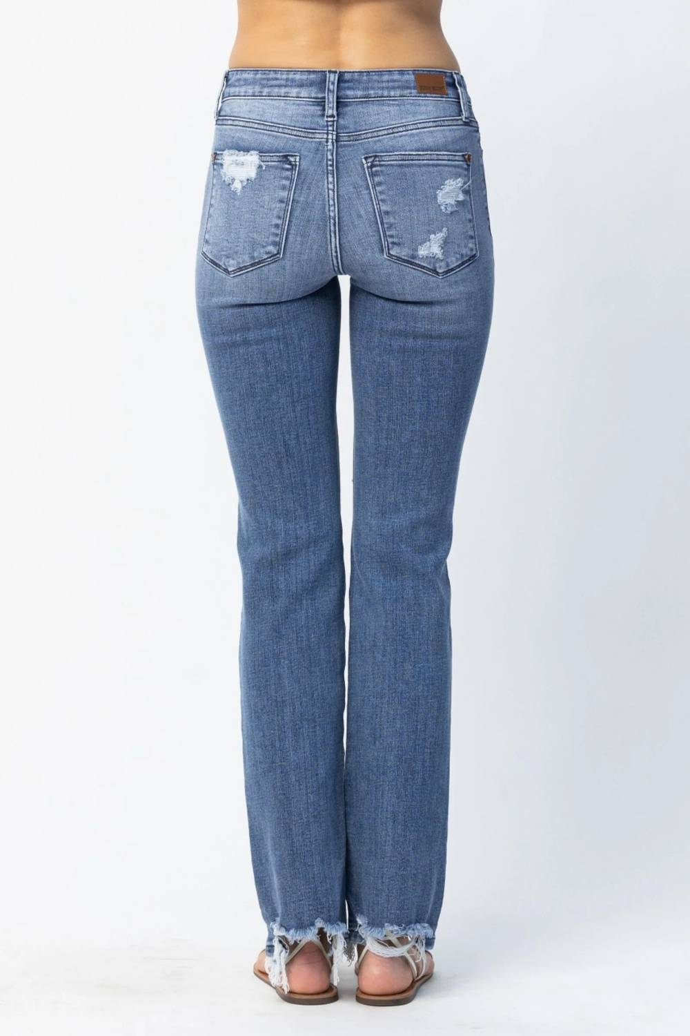 Judy Blue - Destroy Straight Mid Rise Jeans