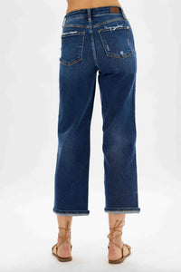Judy Blue - Destroyed Pocket Wide Leg Jeans