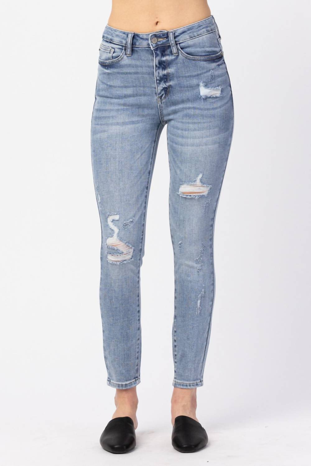 Judy Blue - Distressed Skinny Jeans