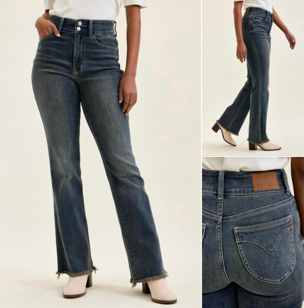 Judy Blue - Double Button Vintage DAISY Bootcut Jeans