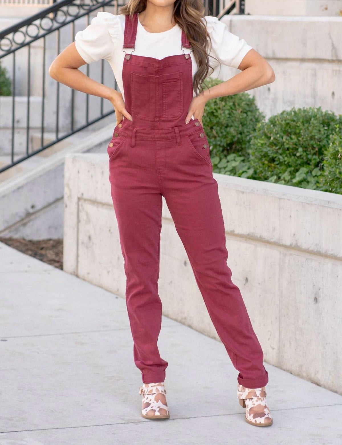 Judy Blue - Double Cuff Boyfriend Overalls