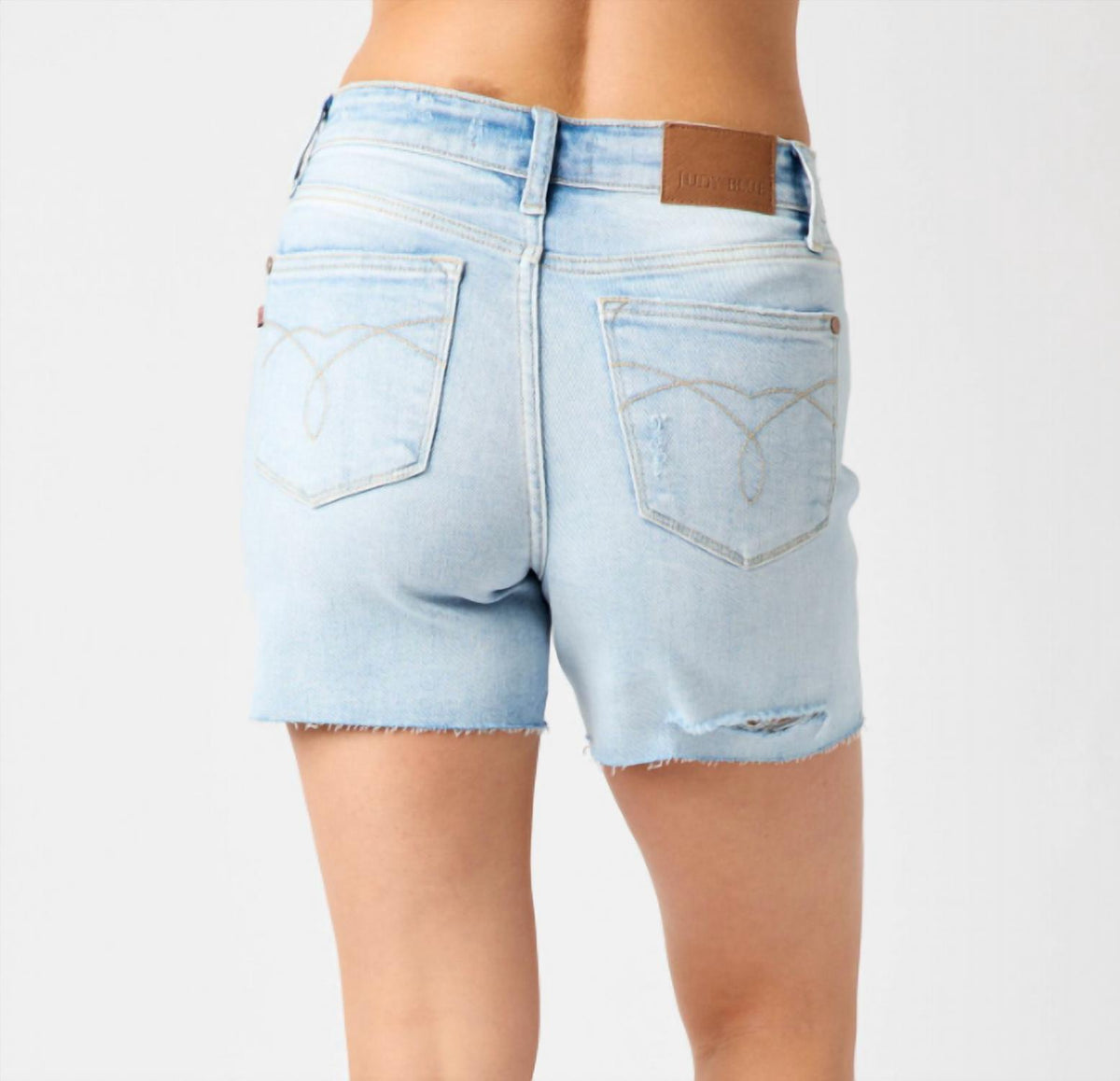 Judy Blue - High Waist Destroy On Back Shorts
