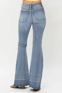 Judy Blue - High Waist Tummy Control Release Hem Flare Jeans