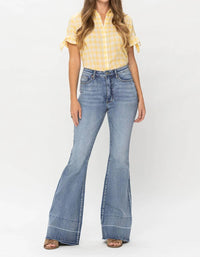 Judy Blue - High Waist Tummy Control Release Hem Flare Jeans