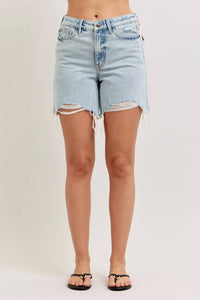 Judy Blue - High Waisted Rigid Magic Dad Shorts